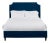 Reagan King Bedframe, Navy Velvet For Sale