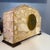 Large Art Deco Table Clock in Pink Marble, 1930s, Set of 3 For Sale - Image 4 of 12