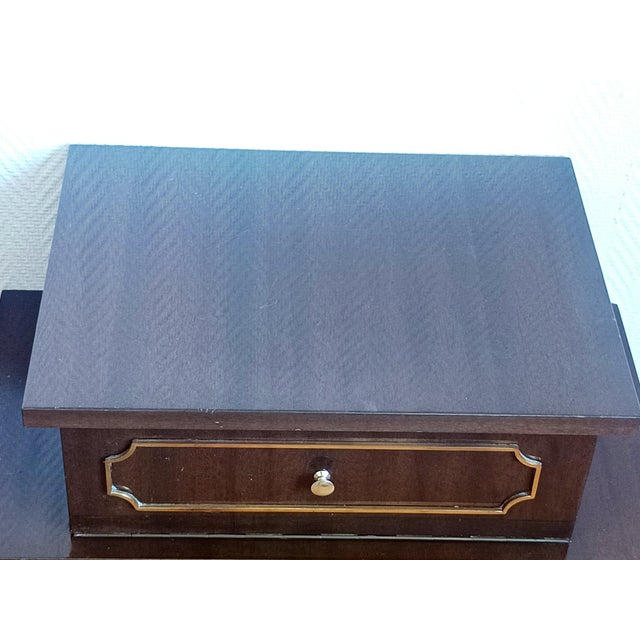Mid-Century Lacquered Wood Bedside Tables, 1950s, Set of 2 For Sale - Image 6 of 16