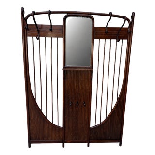 Art Nouveau Bentwood Wardrobe in the style of Thonet, 1910 For Sale