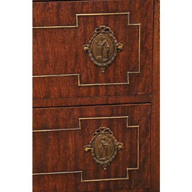 French Mahogany Two-Drawer Chest, Early 20th Century, Empire Style Hardware For Sale In Atlanta - Image 6 of 10