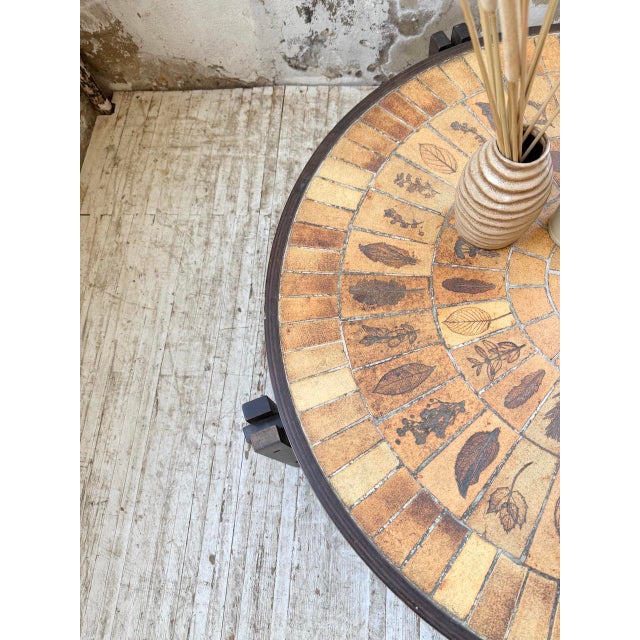 Round Herbarium Coffee Table by Roger Capron, 1950s For Sale - Image 10 of 18