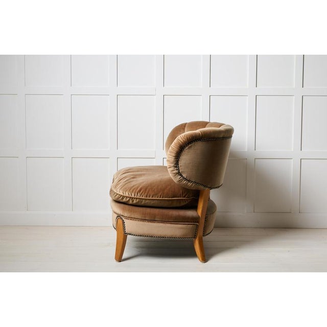 20th Century Scandinavian Modern Boet Lounge Chair by Otto Schulz, 1890s For Sale - Image 5 of 9