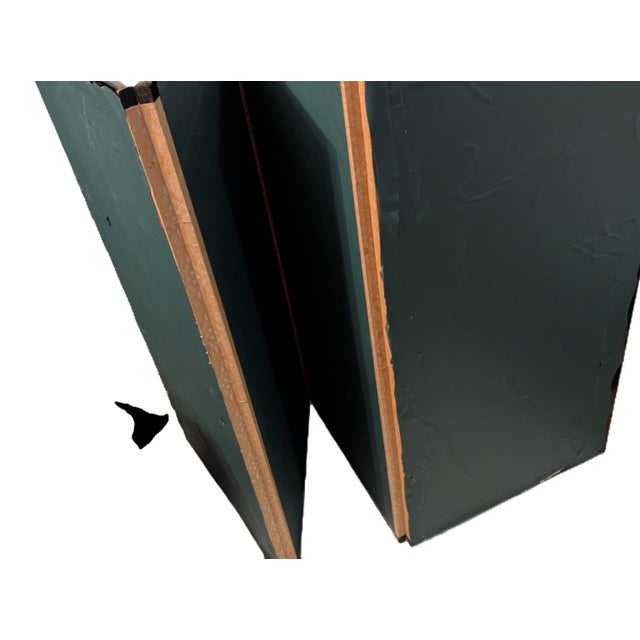 1960s Japanese Asian Signed 4-Panel Folding Byobu Showa Prunus With Song Birds Silk Screen For Sale - Image 4 of 4