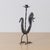 Metal 1950s French Black Iron Rooster Candlestick For Sale - Image 7 of 10