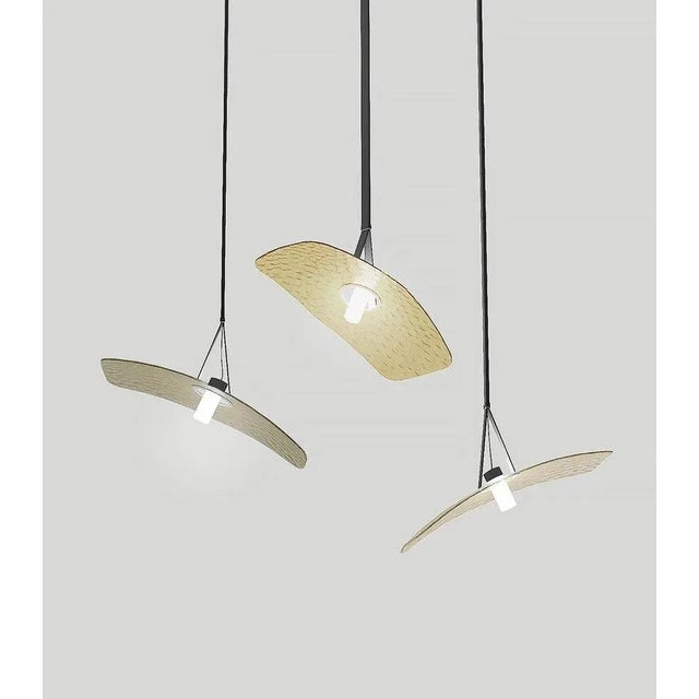 Not Yet Made - Made To Order Gold Solar Ceiling Lamp by Radar For Sale - Image 5 of 6