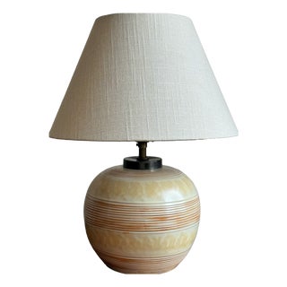 Art Deco Table Lamp by Anna-Maria Thomson for Upsala Ekeby, 1930s For Sale