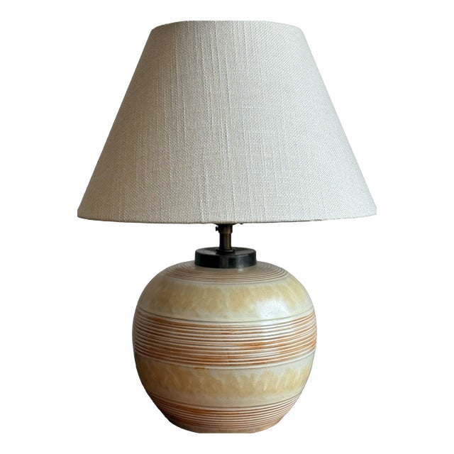 Art Deco Table Lamp by Anna-Maria Thomson for Upsala Ekeby, 1930s For Sale