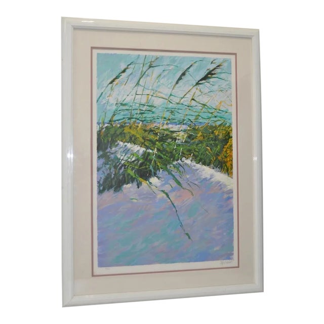 Aldo Luongo "Windy Beach Ii" Serigraph C.1990 Signed / Numbered For Sale