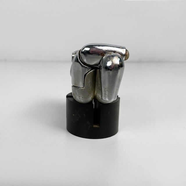 Spanish Nickel-Plated Metal Mini Maria Sculpture by Miguel Berrocal, 1968-69 For Sale - Image 6 of 14