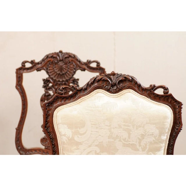 French French Dining Chairs With Shield-Shaped Backs - Set of 8 For Sale - Image 3 of 13