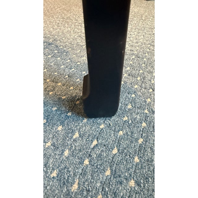 1980s Pair of Drexel Heritage Chinoiserie Clover Form Side Tables With Etched Tops For Sale - Image 13 of 15