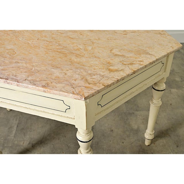English 19th Century Octagonal Table with Marble Top For Sale - Image 13 of 13
