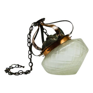 20th Century Glass Pendant Lamp, Austro-Hungary, 1890s For Sale