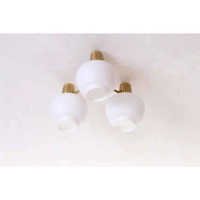 1950s Flush Mount Ceiling Lights attributed to Hans Bergström, 1950s For Sale - Image 5 of 9