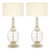 Venetian Glass Modernist Pair of Lamps, Murano, Italy - a Pair For Sale