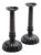 Early 20th Century Fine Pair of Traditional Japanese Bronze Melon Base Candlesticks For Sale