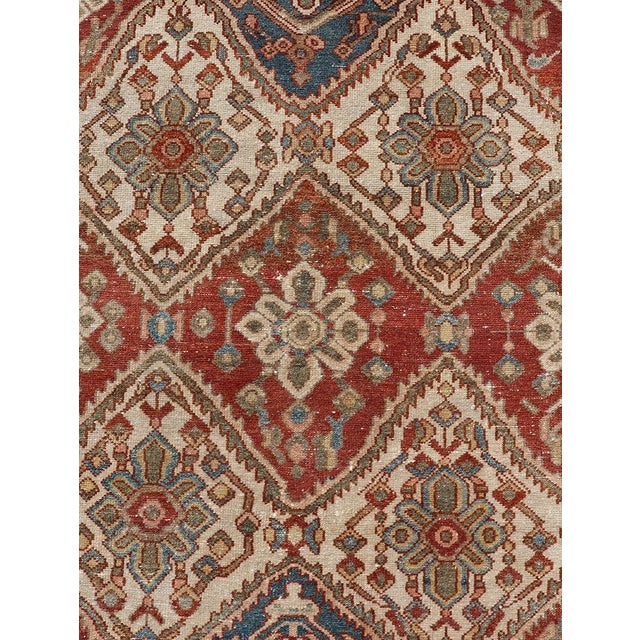 1930s Antique Bakhtiari Persian Wide Runner in Garden Design by Keivan Woven Arts For Sale - Image 5 of 6