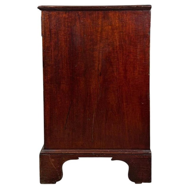 Georgian Mahogany Chest of Drawers with Brass Handles, 1800 For Sale - Image 6 of 11