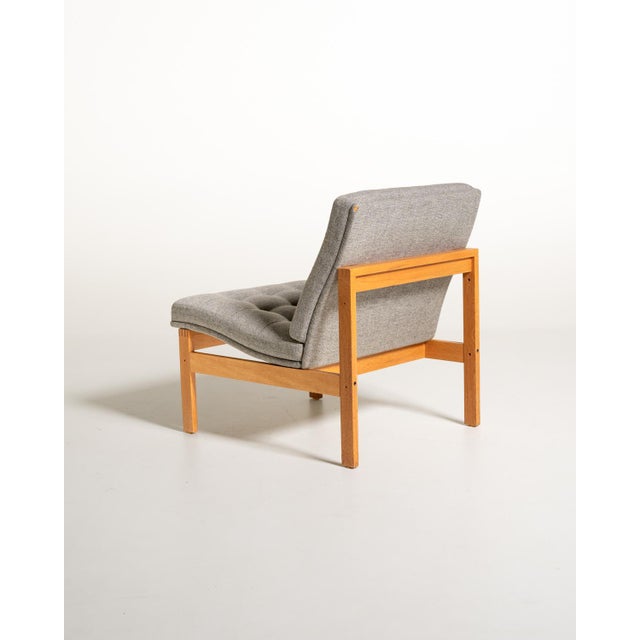 "Moduline" armchair designed by Torben Lind and Ole Gjerløv-Knudsen and produced by France & Søn in the 1960s. Oak frame...
