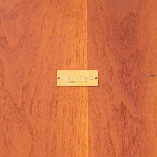 Edward Wormley for Dunbar Mid Century Mahogany and Brass Side Table For Sale - Image 11 of 12