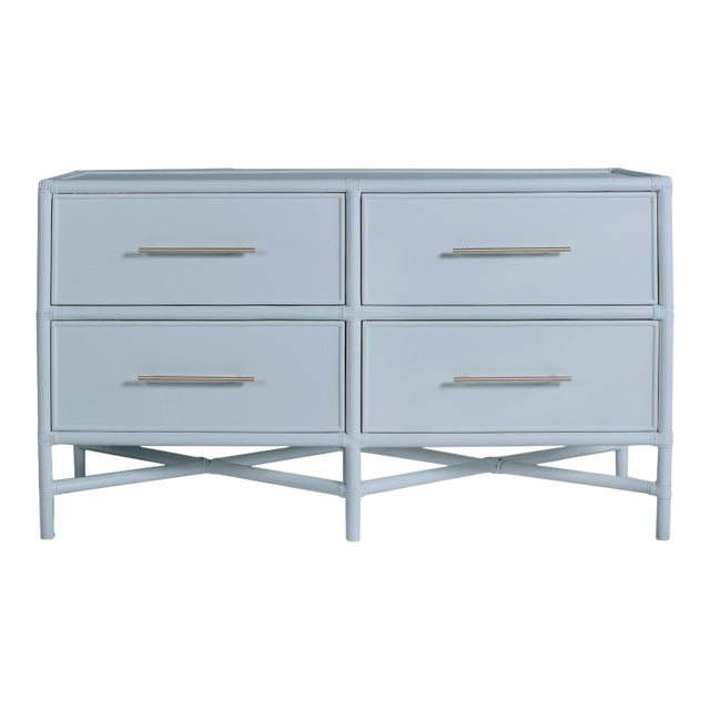 Verona Four-Drawer Dresser in Light Blue For Sale