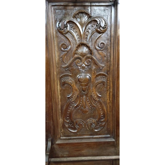 Renaissance Style Coat Rack in Carved Walnut, 1890s For Sale - Image 6 of 9