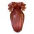 Late 20th Century Fenton Cranberry Ruffled Glass Vase For Sale