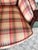 Vintage Madras Plaid Silk Upholstered Accent Chair Made by Owners Select HighPoint North Carolina, Pink Plaid Silk Chair Custom Made For Sale - Image 17 of 18