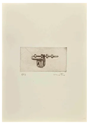 Enotrio Pugliese, Latch, Etching, 1963