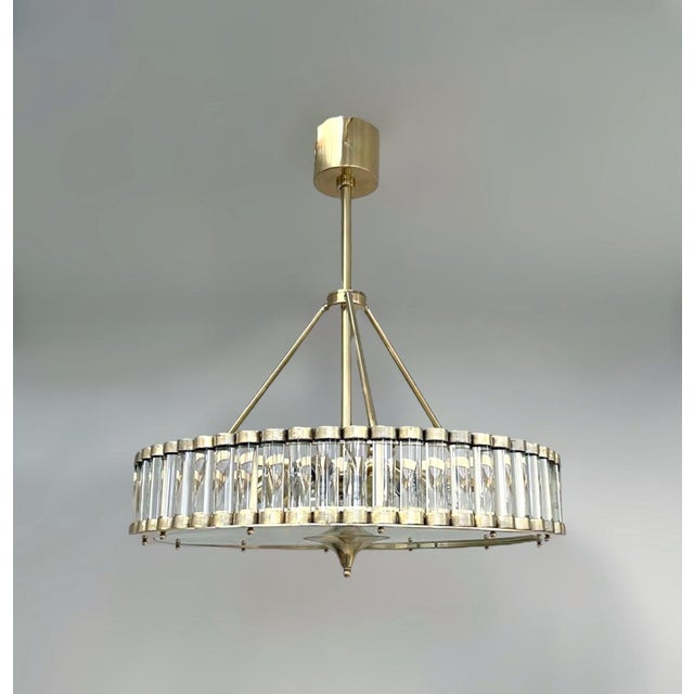 Fabio Ltd 21st Century Murano Drum Chandelier by Fabio LTD For Sale - Image 4 of 8