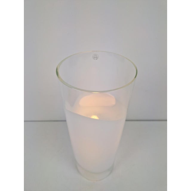 Murano Glass Cylinder Table Lamp from Vistosi, 1990 For Sale - Image 4 of 10