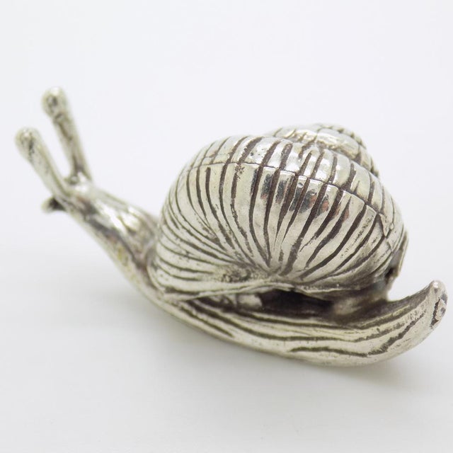 Vintage Italian Handmade Snail Figurine, 1980s For Sale - Image 4 of 10