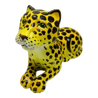 Vintage Ceramic Leopard For Sale