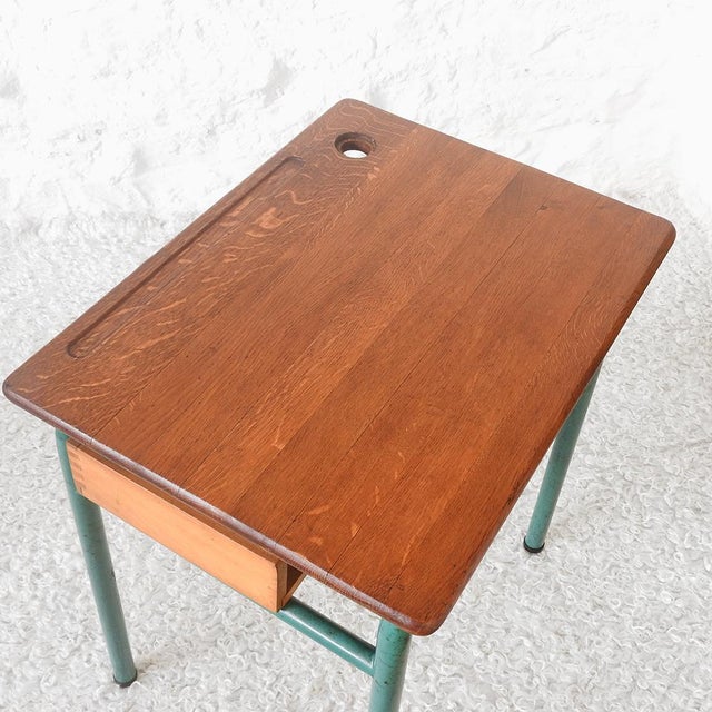 Mid-Century Modern School Desk from Stella, France, 1950s For Sale - Image 9 of 13