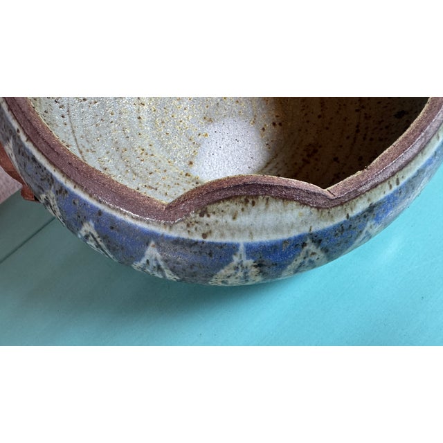 Arts and Crafts Vintage Signed O Bucher Pottery Art Bowl Pristine C1960 For Sale - Image 15 of 17
