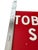 Mid-Century Modern Vintage 1950s Red & White “Tobacco Shop Inside” Sign – Mid-Century Store Display For Sale - Image 3 of 6