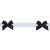 Traditional Sample - Schumacher Claudia Tape, Black on Sky For Sale - Image 3 of 3