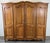 Vintage French Louis XVI Style Carved Oak 4-Door Armoire For Sale - Image 16 of 16