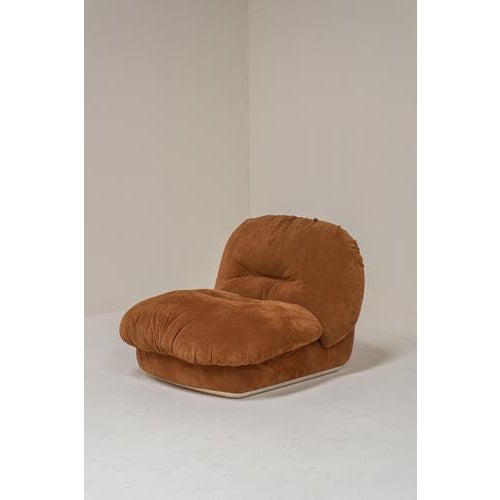 Jumbo Lounge Chairs attributed to Alberto Rosselli for Saporiti Italia, Italy, 1970s, Set of 2 For Sale - Image 3 of 16