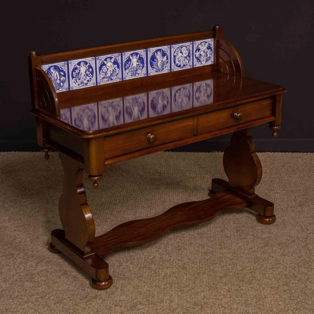 Wood Antique Mahogany Dressing Table For Sale - Image 7 of 16