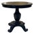 Vintage Painted Pedestal Table, Round Center Table With Sculptural Base For Sale