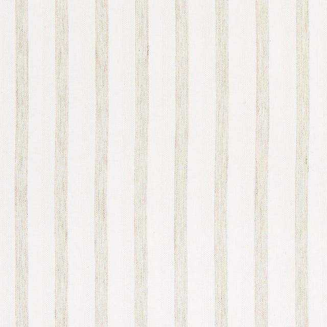 A pretty and organic-feeling wallcovering, Textured Linen Stripe highlights unbleached natural linen and the tactile...