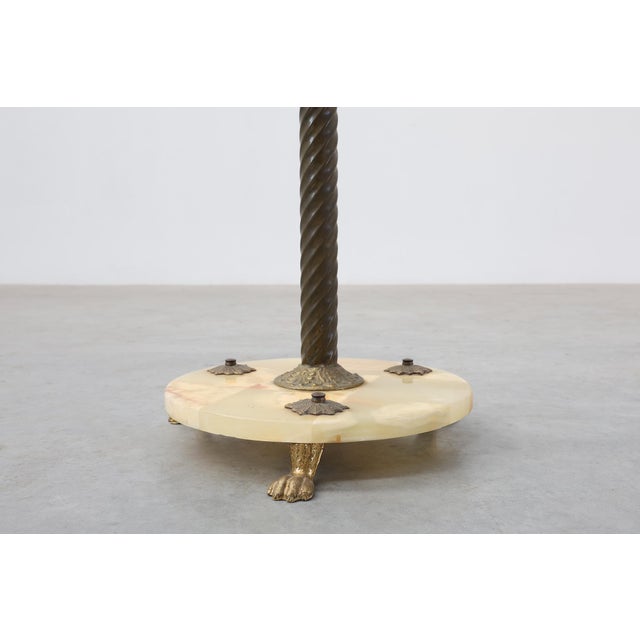 20th Century Napoleon III Copper and Onyx Marble Coat Stand, France, 1890s For Sale - Image 9 of 11