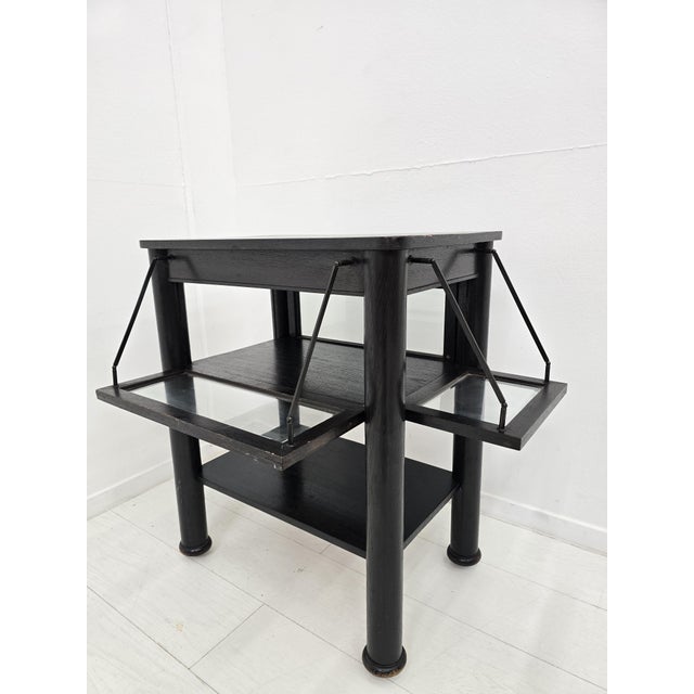 Metal Viennese Secession Serving Table by Fritz Nagl, 1890s For Sale - Image 7 of 18