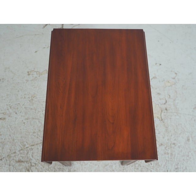 Wood Henkel Harris Cherry Drop Side Pembroke Table For Sale - Image 7 of 18