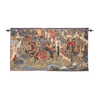 The Legend of King Arthur Loom Woven Tapestry - 142 X 236 Cm (4'7" X 7'7") - Requires Rod Size 6 For Sale
