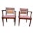 Pair of Antique Colonial Regency Style Mahogany Cane Back Armchairs. For Sale