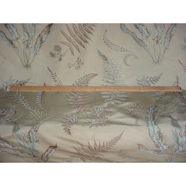 Brunschwig Fils Bakers Ferns Embroidered Silk Upholstery Fabric 151/4