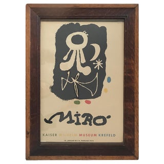 Miro Exhibition Poster - Vintage For Sale